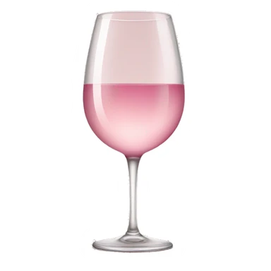 Light pink wine glasses sticker