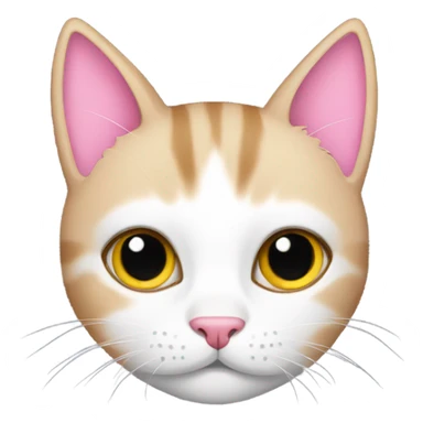 Cat pink collar  sticker