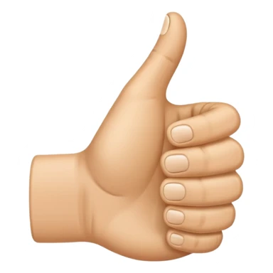 thumbs up emoji, clear gesture, no text sticker