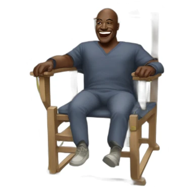 Michael Clarke Duncan Electric chair sticker