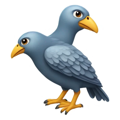 Birds with big feets  sticker