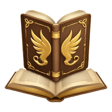 magic open book sticker