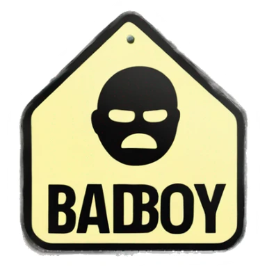 street sign saying badboyseven sticker