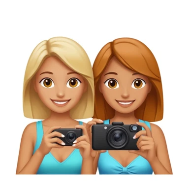 girls taking photo in club background sticker
