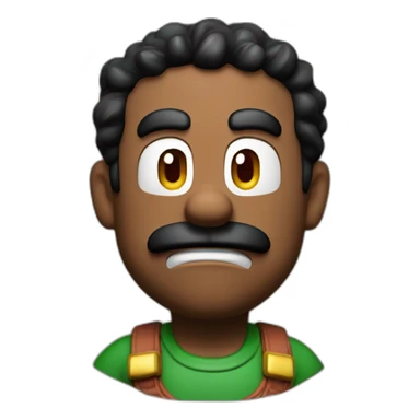 Mario Bros worried sticker