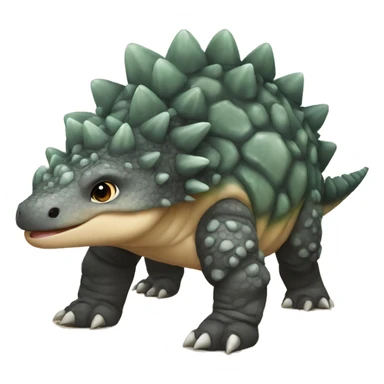 accurate ankylosaurus baby sticker