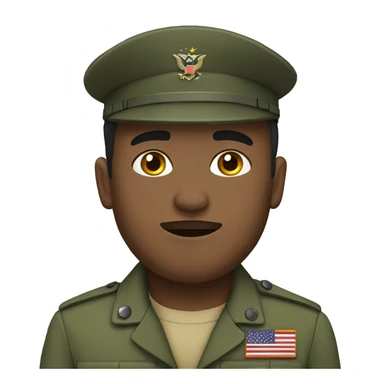 military person seeping sticker