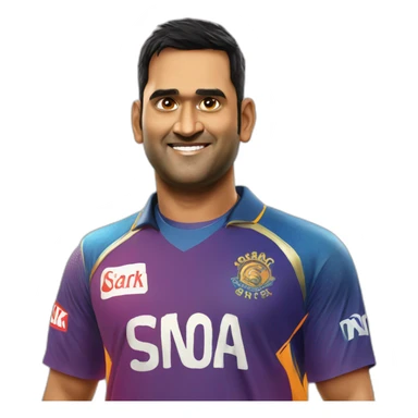 CSK Ms dhoni sticker