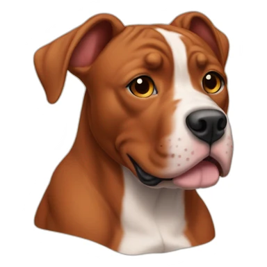 Clifford the big red pit bull sticker