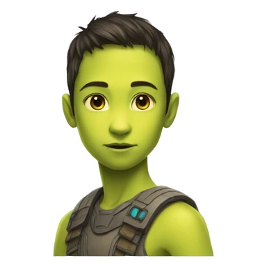 na'vi human teen hybrid boy sticker