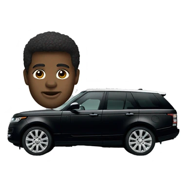 black range rover sticker