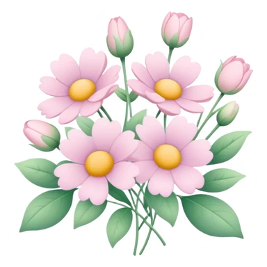 easter pastel flowers sticker