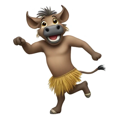Dancing warthog  sticker