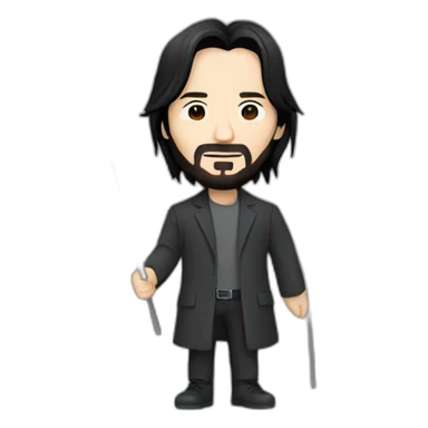 keanu reeves with kazakh flag sticker