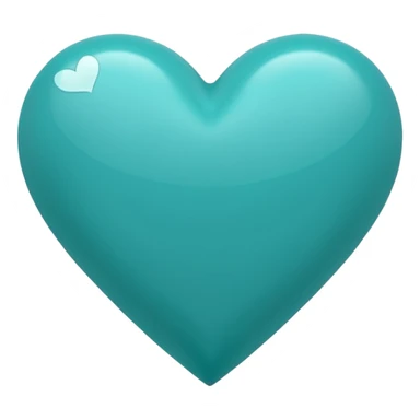 Teal heart with Alana wording sticker