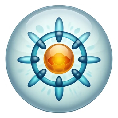 uma celula com um nucleo sticker