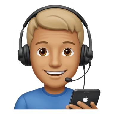 Man doing facetime sticker