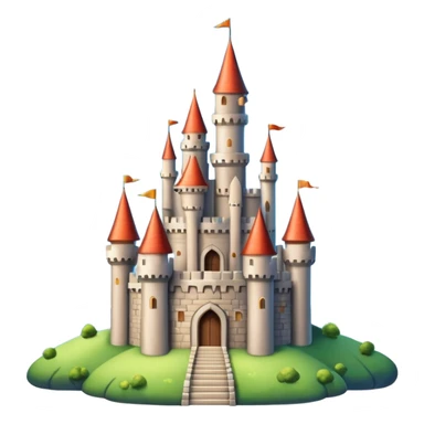 fantasy castle on the sky sticker