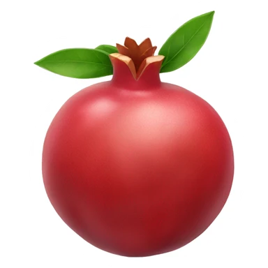 pomegranate with leaves sticker