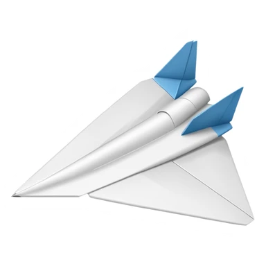Paper plane sticker