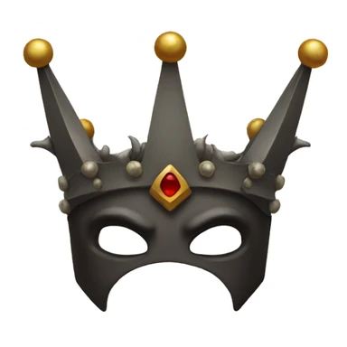 Crown with demon horns sticker