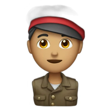 artist beret sticker