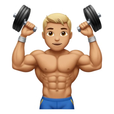 animal with muscle sticker