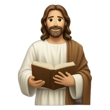 jesus teaching the bible sticker