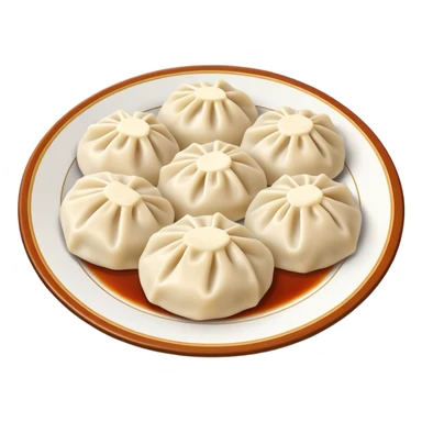 buuz Mongolian steamed dumpling  sticker