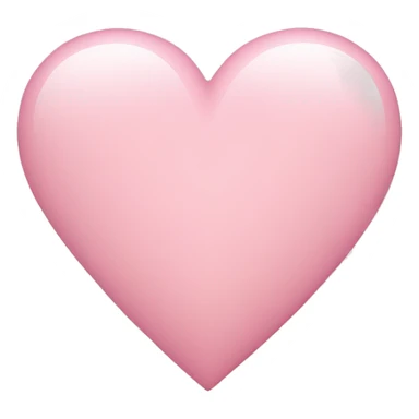 light pink heart  sticker