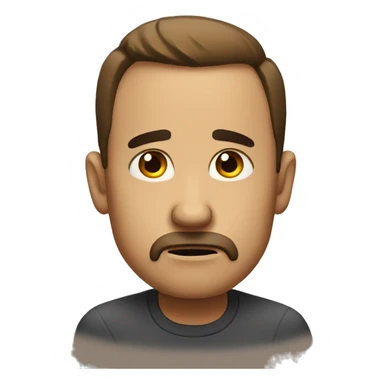 Disappointed look sticker