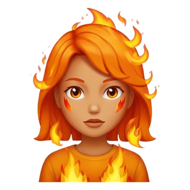 Girl on fire  sticker