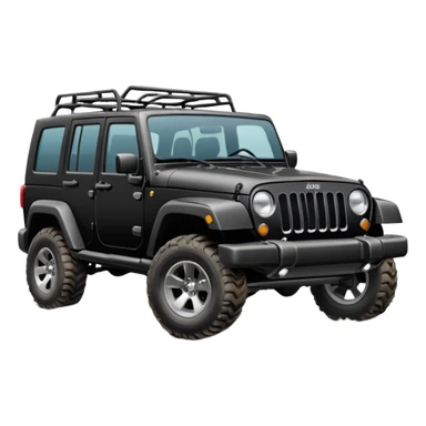 JEEP black color Jeep emoji suv sticker
