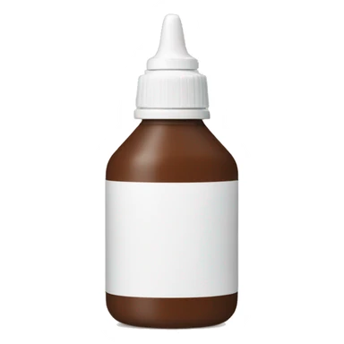 brown gel bottle sticker