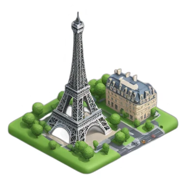 Une poubelle mangeant la tour Eiffel sticker