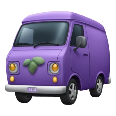 Purple fig van sticker