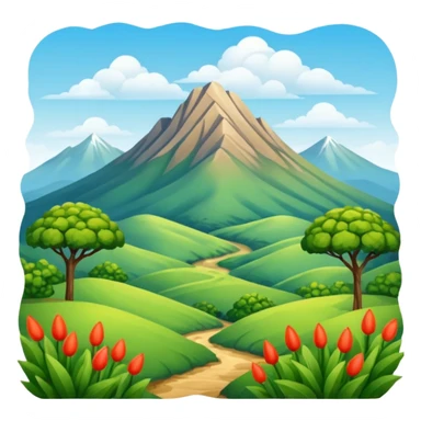 Montaña y paisaje sticker