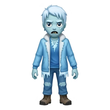 ice zombie full body sticker