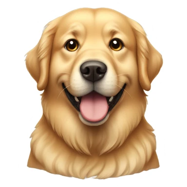 fat golden retriever  sticker