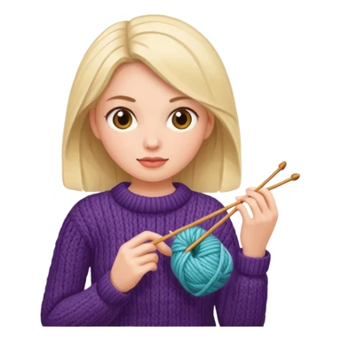 women who knit sticker