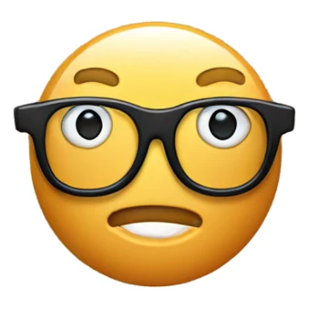 Bitcoin with glasses  sticker
