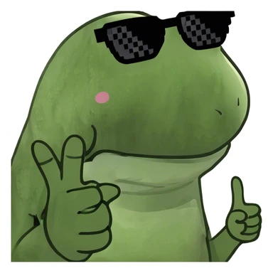 Smile with middle finger sticker