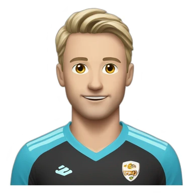 Erling Halland footballeur sticker