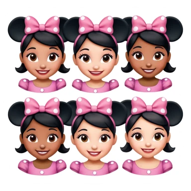minnie girls sticker