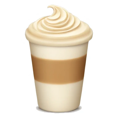 beige cream latte sticker