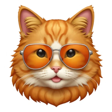 Cat with sunglasses sticker