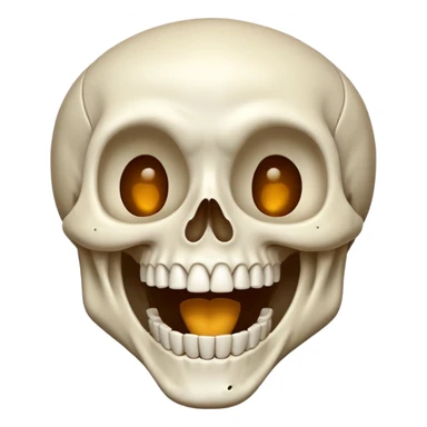  skeleton laughing sticker