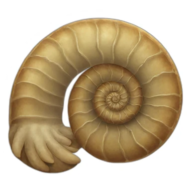 Ammonite Cat sticker