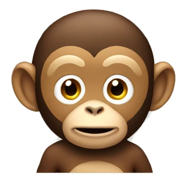 A monkey sitting at his computer sticker