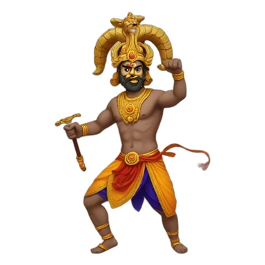 Ram ji killing ravan sticker
